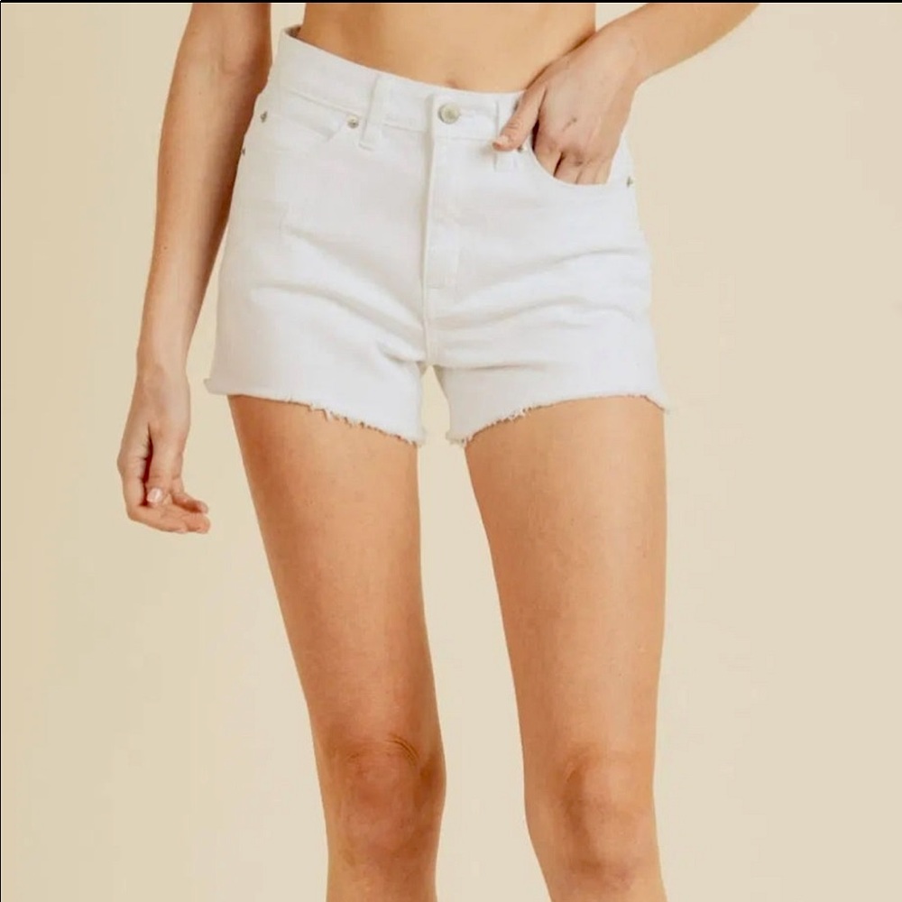 Just Black or Just USA Denim Shorts (white)